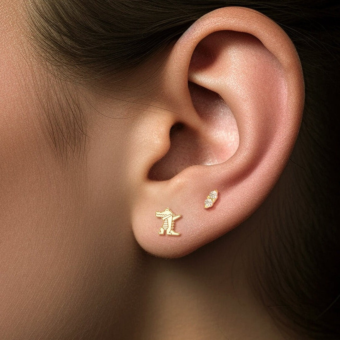 Cute Alligator Earrings