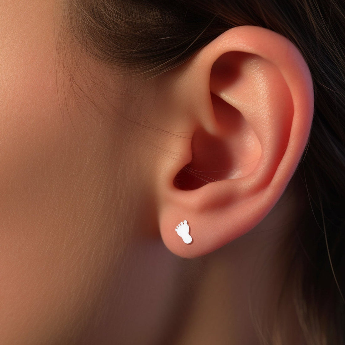 Baby Feet Stud Earrings