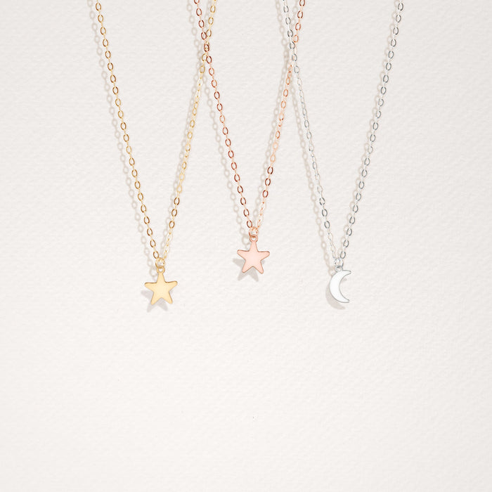 Crescent Moon Pendant Necklace