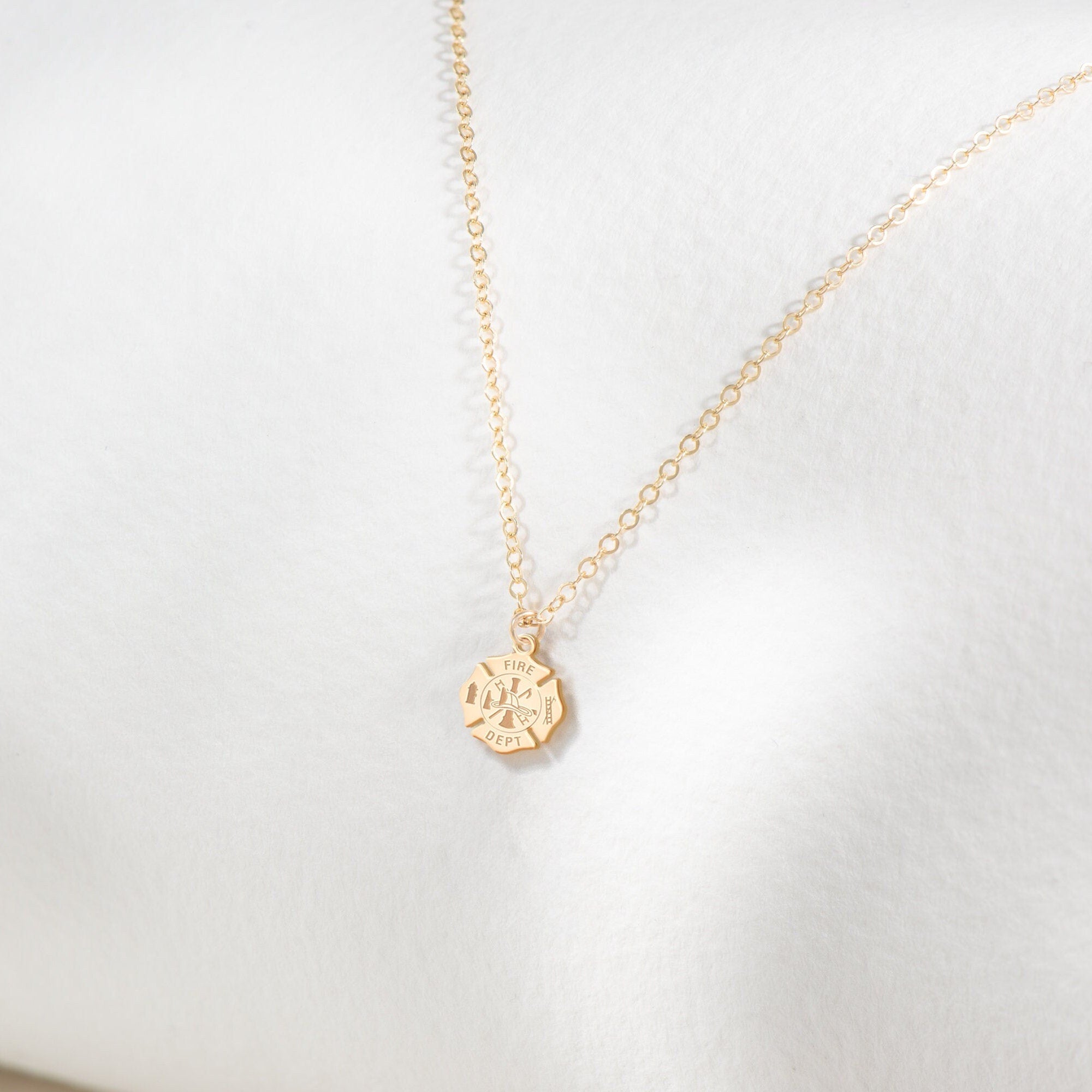 Fire Department Badge Necklace