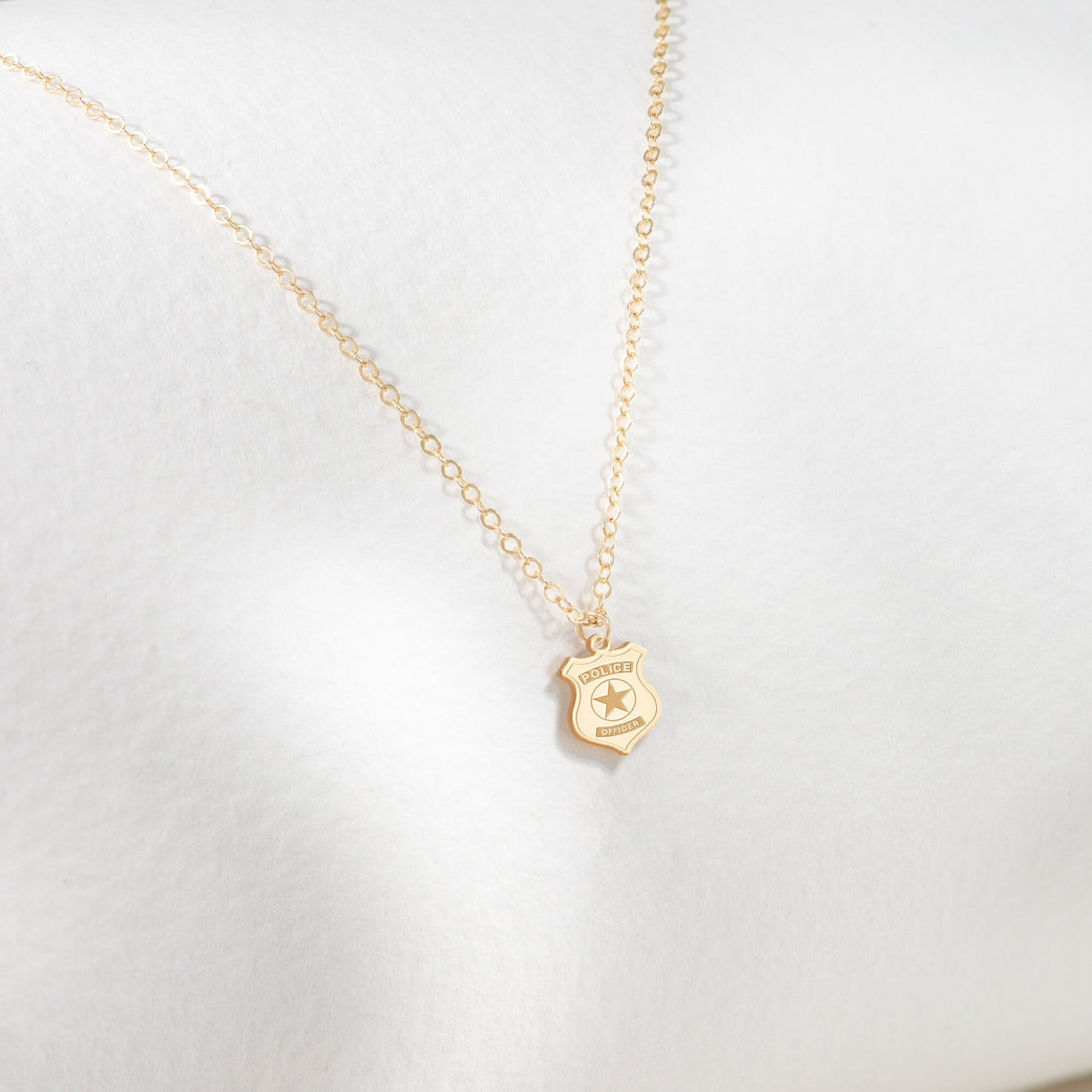 Police Badge Pendant Necklace