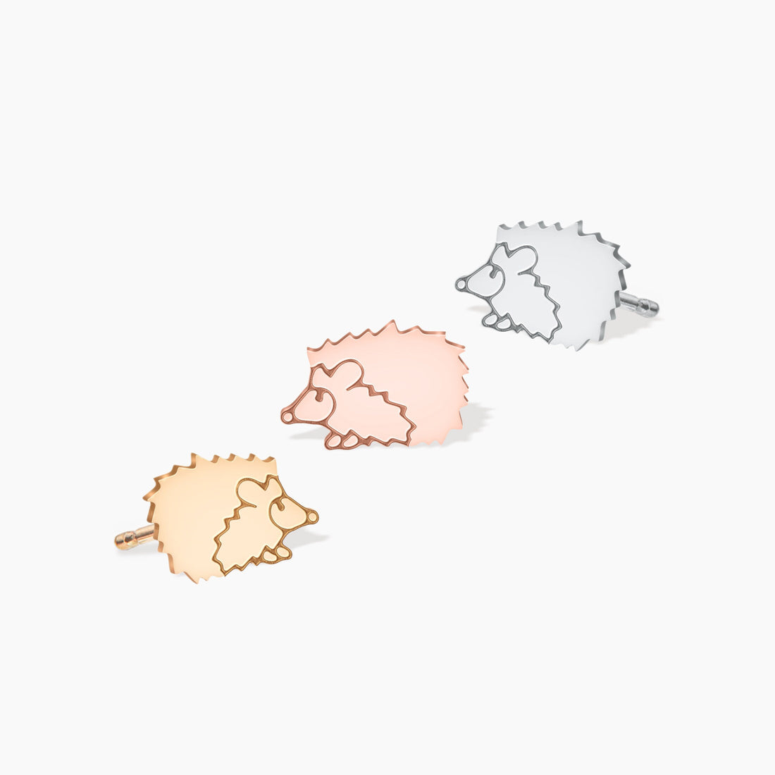 Hedgehog Studs 14k