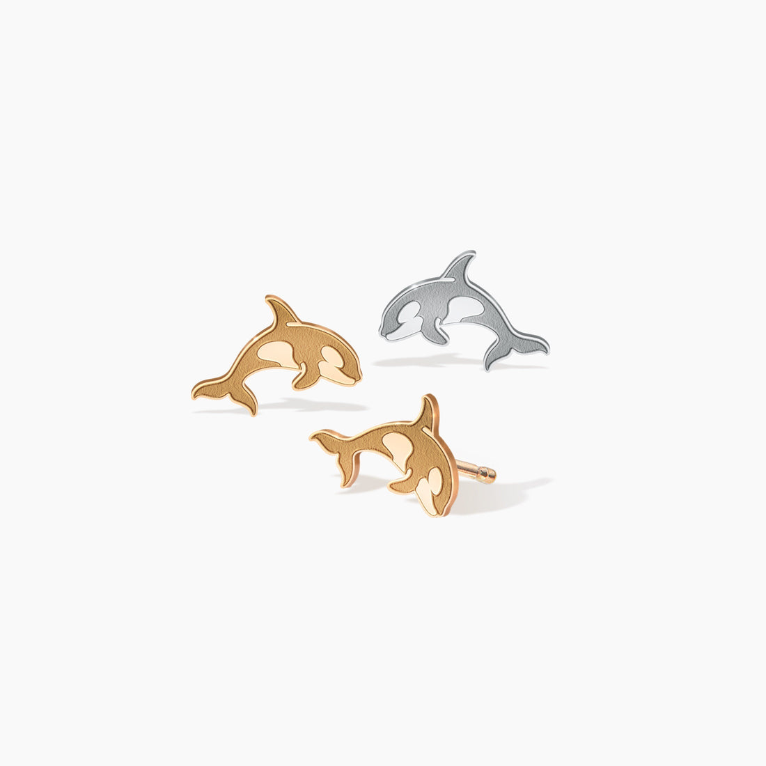 Killer Whale Stud Earrings