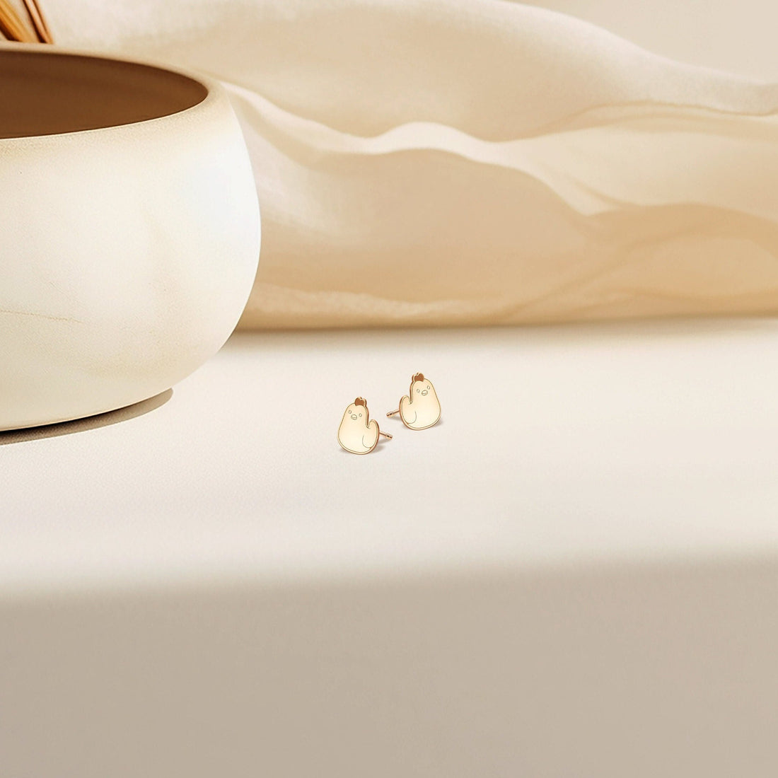Cute Chicken Stud Earrings