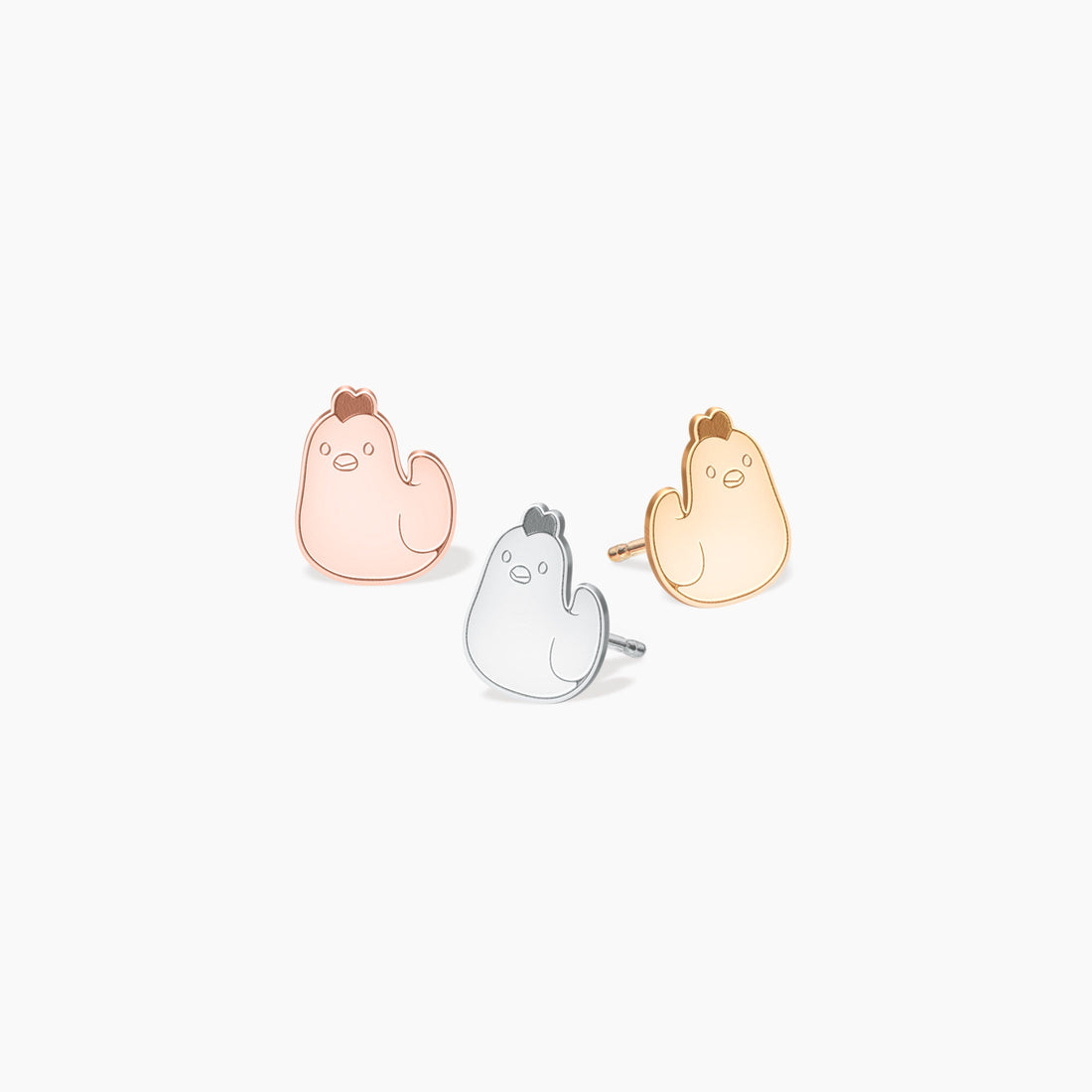 Cute Chicken Stud Earrings