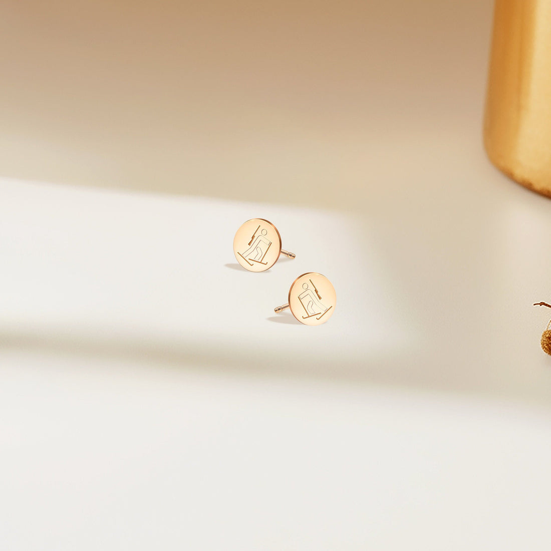 Biathlon Disc Earrings