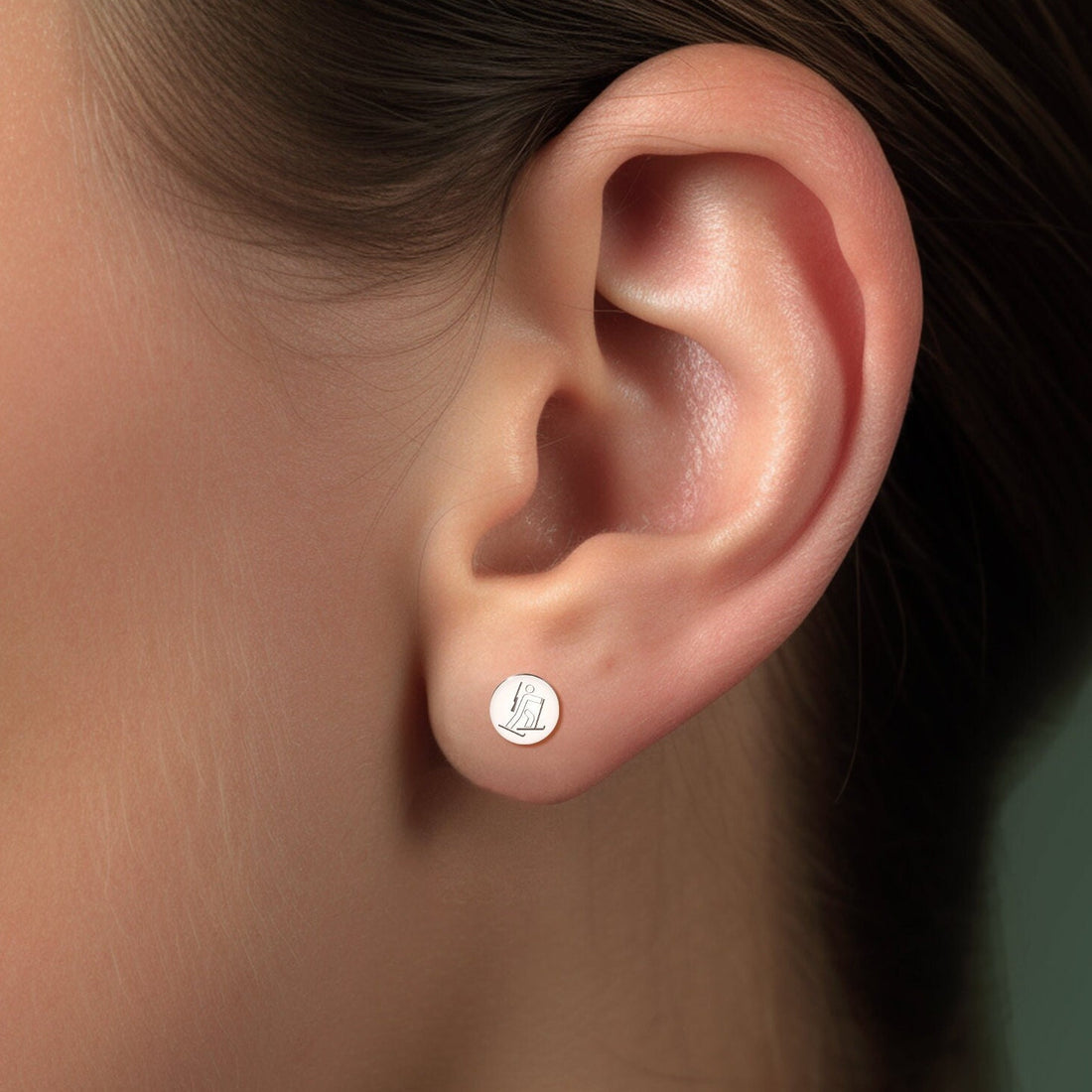 Biathlon Disc Earrings