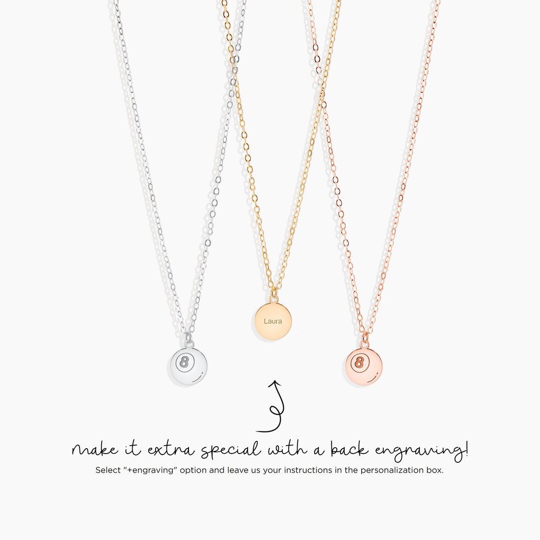8-Ball Pendant Necklace