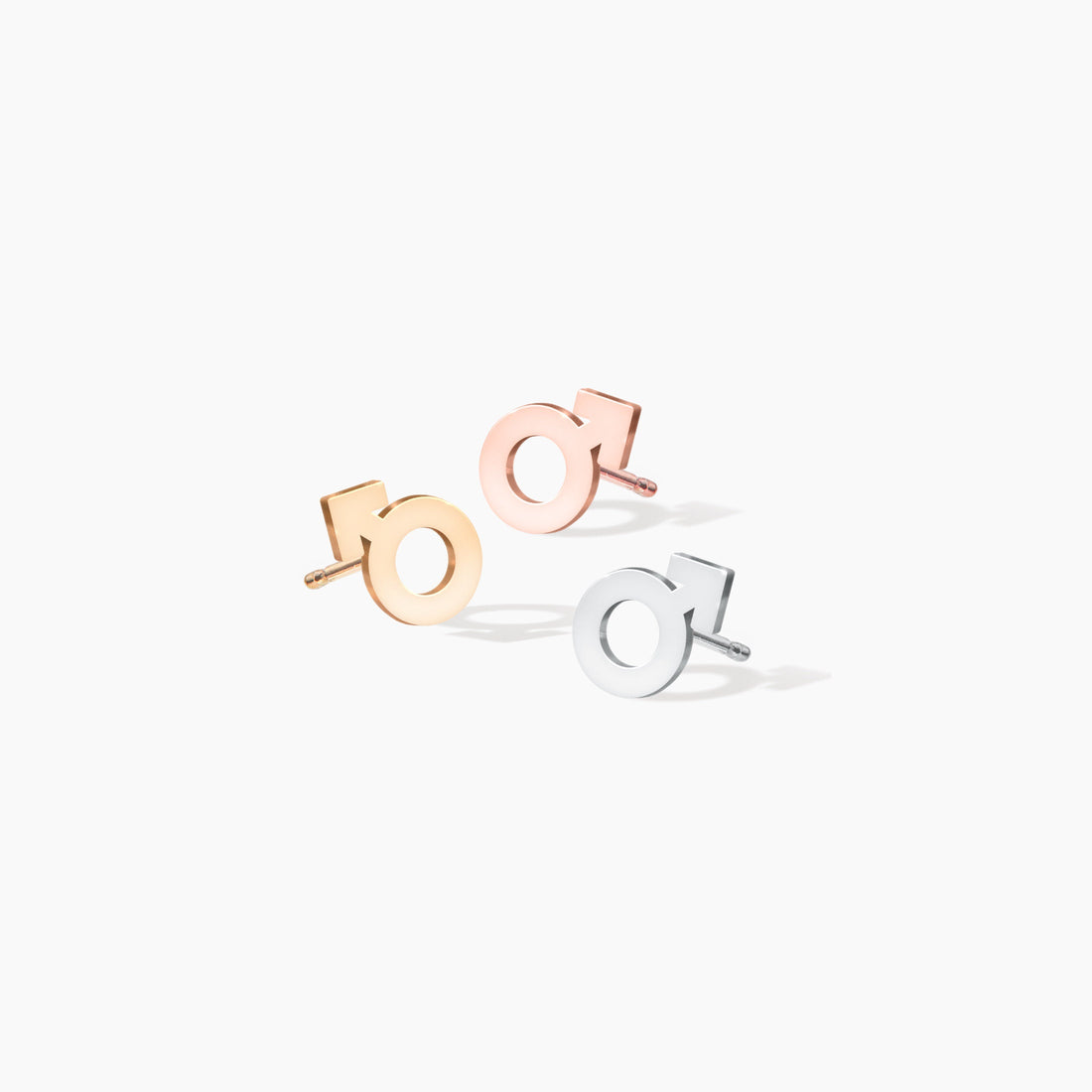 Male Symbol Stud Earrings