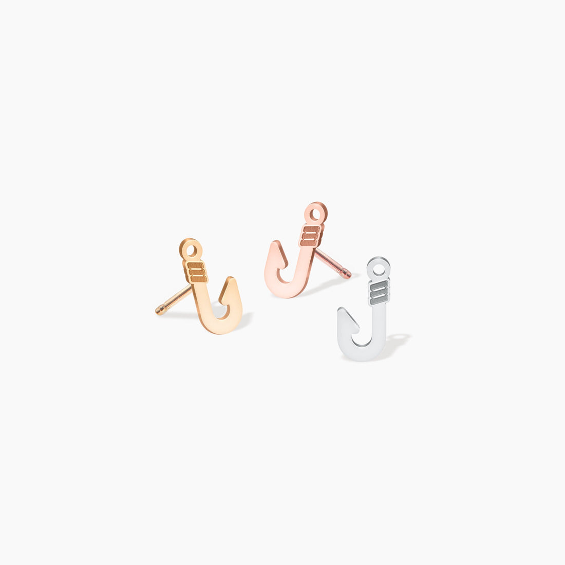 Fishing Hook Stud Earrings