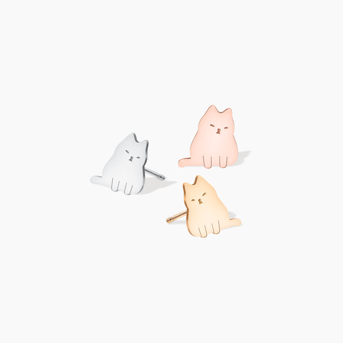 Cat Stud Earrings