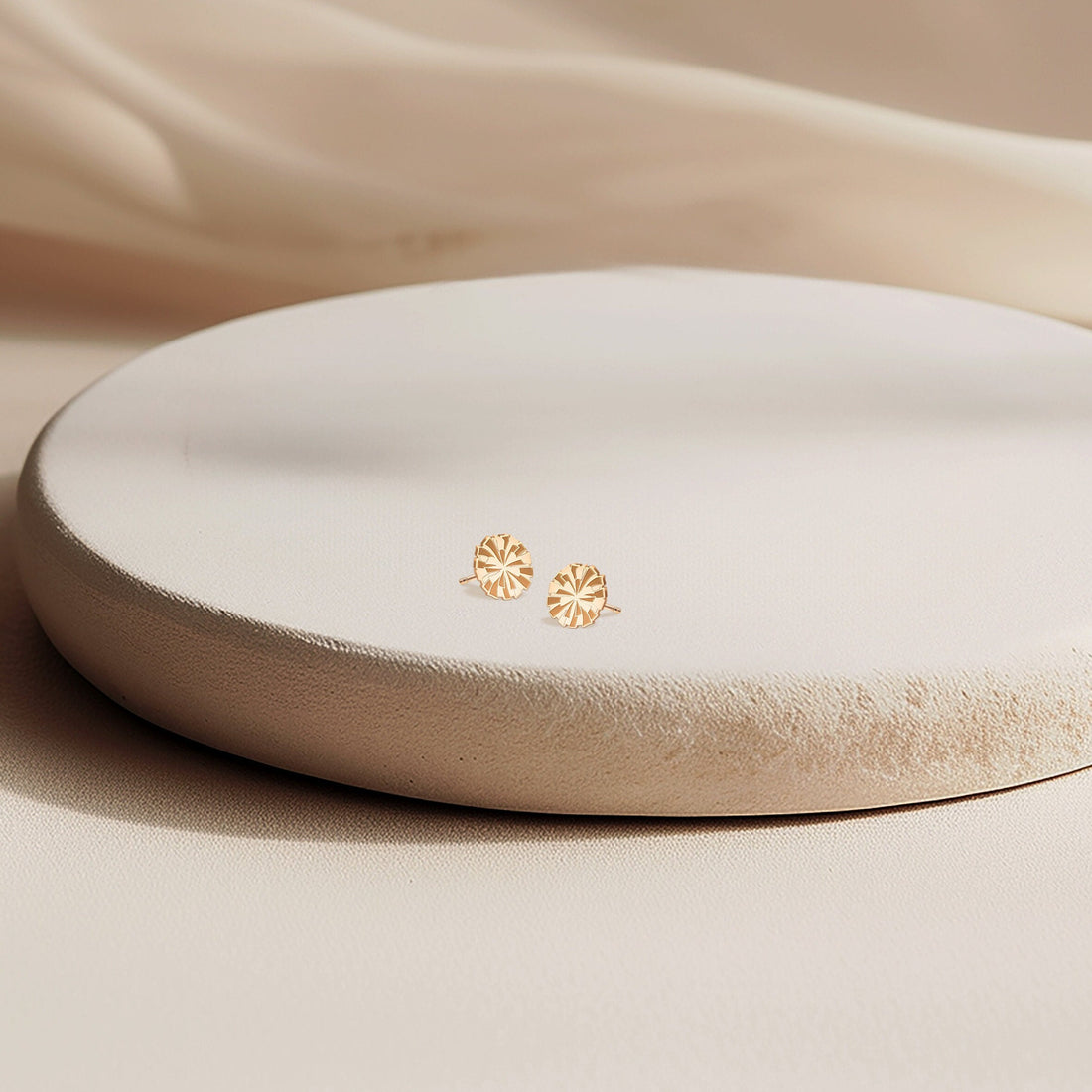 Cheerleading Pom-Pom Stud Earrings