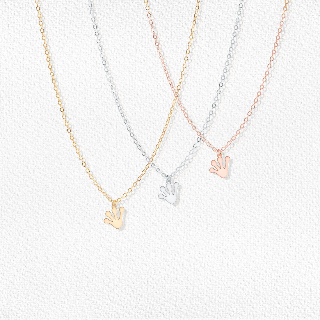 Frog Feet Pendant Necklace
