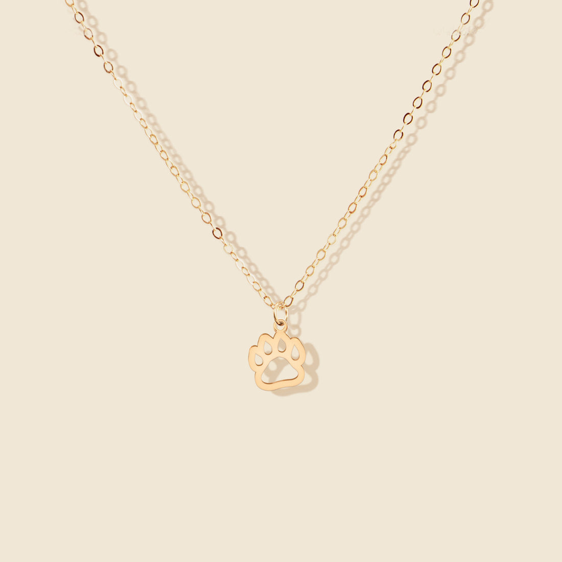 Paw Print Pendant Necklace
