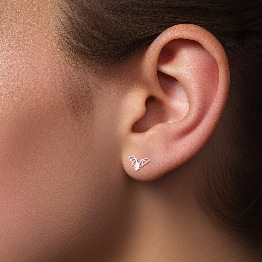 Bat Earrings 14k