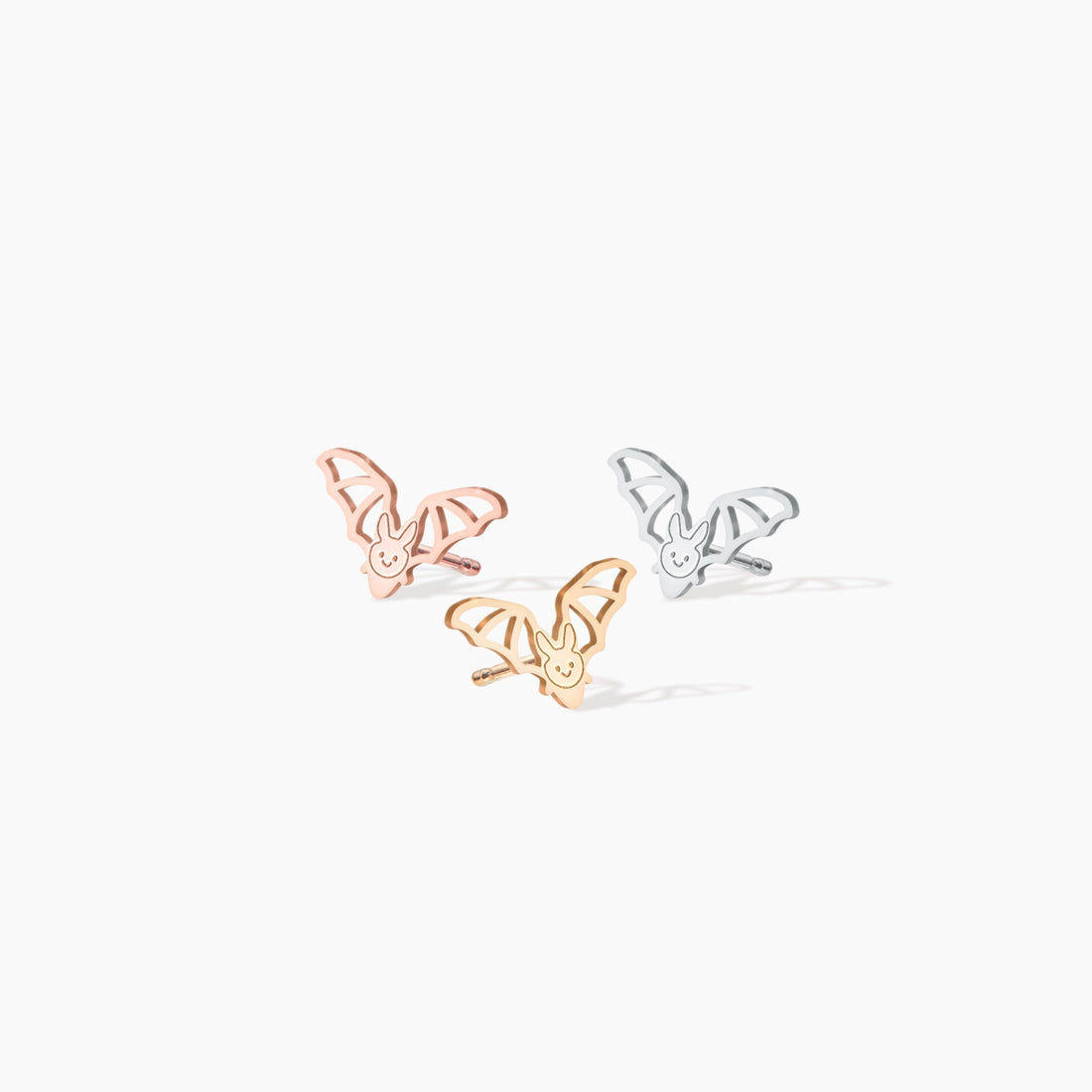 Bat Earrings 14k
