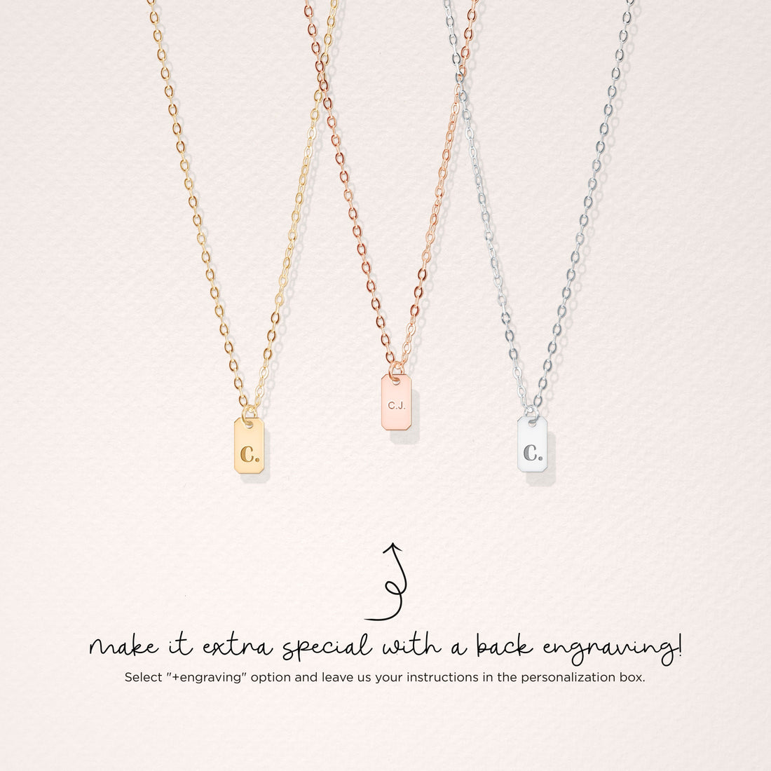 Initial Tag Necklace