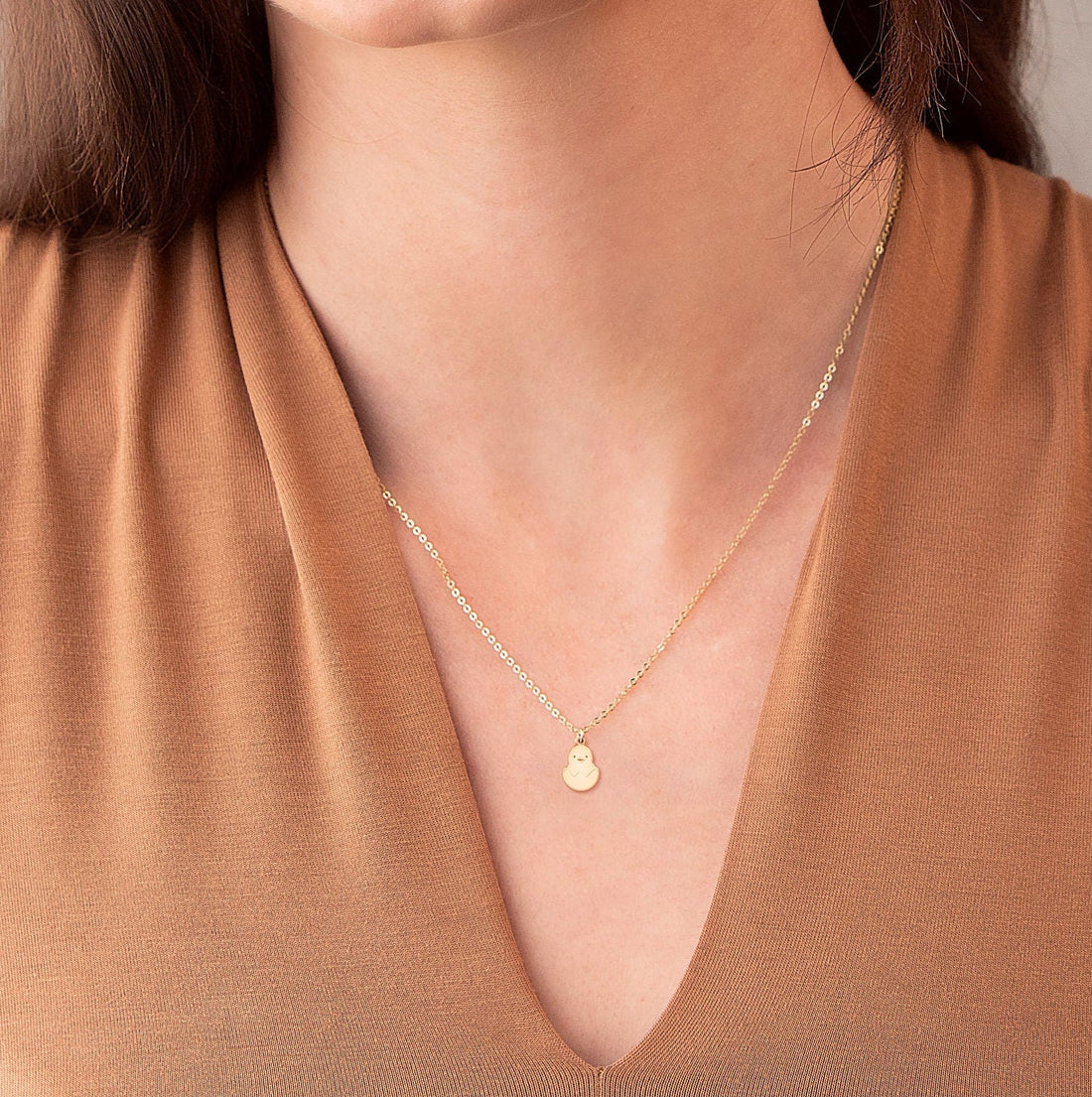Chick + Egg Necklace