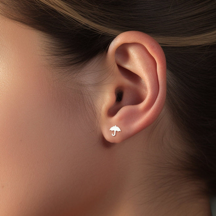 Umbrella Studs 14k
