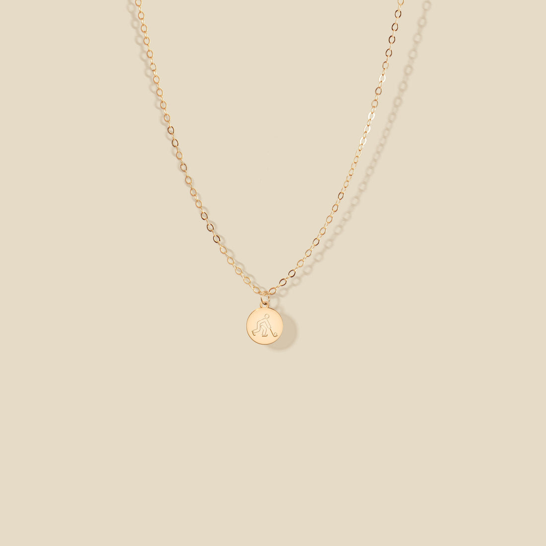 Hockey Player Pendant Necklace