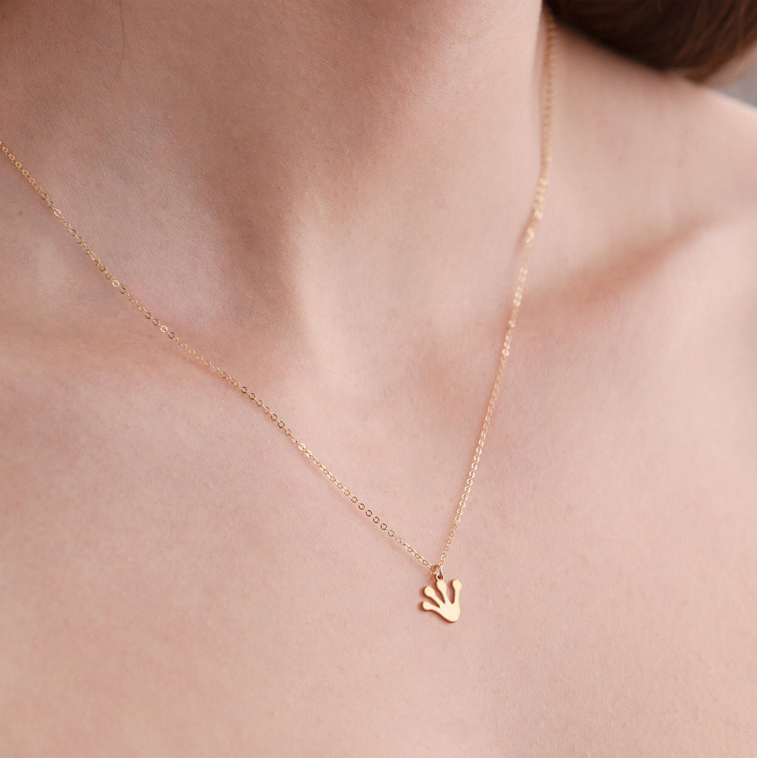 Frog Feet Pendant Necklace