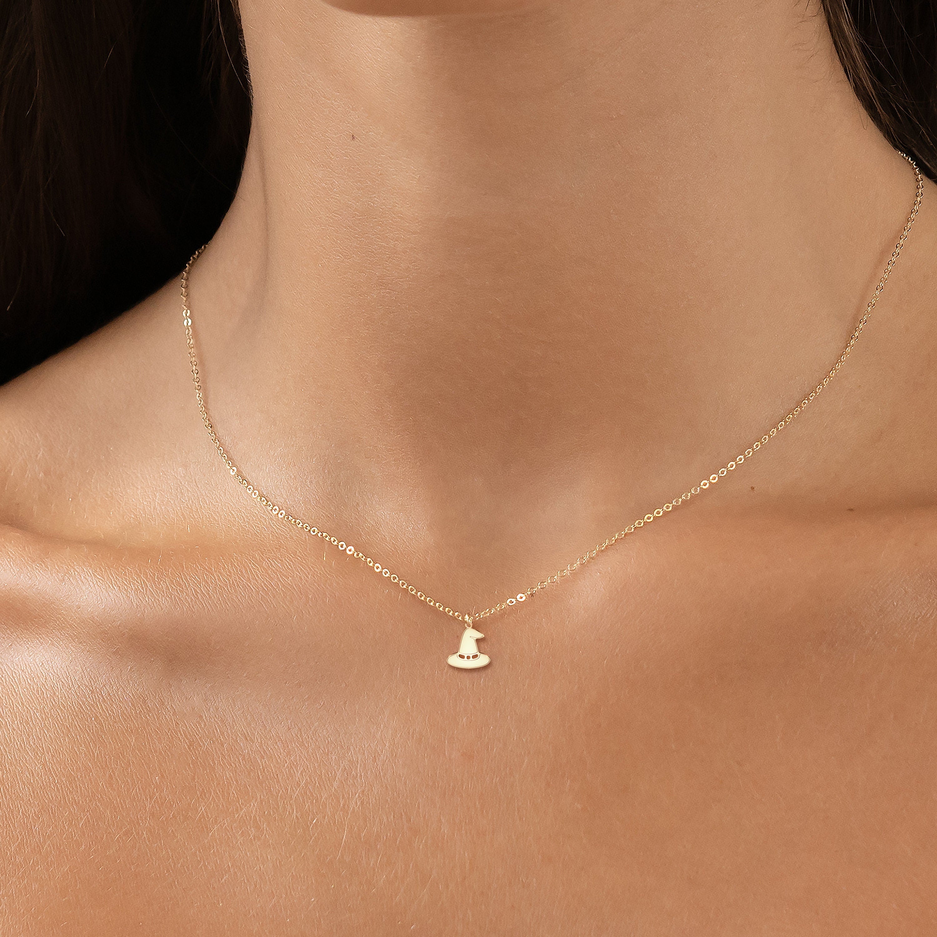 Witch Hat Pendant Necklace