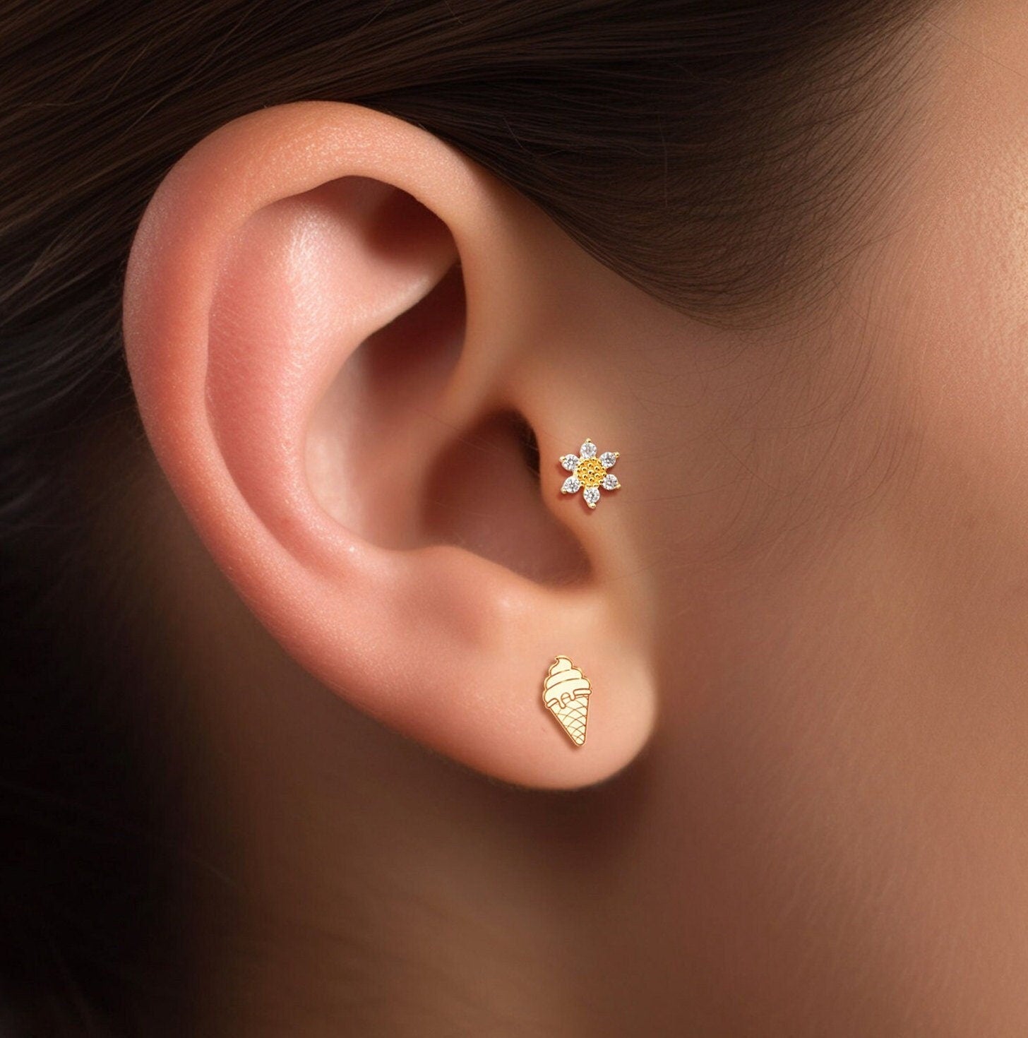 Ice Cream Stud Earrings