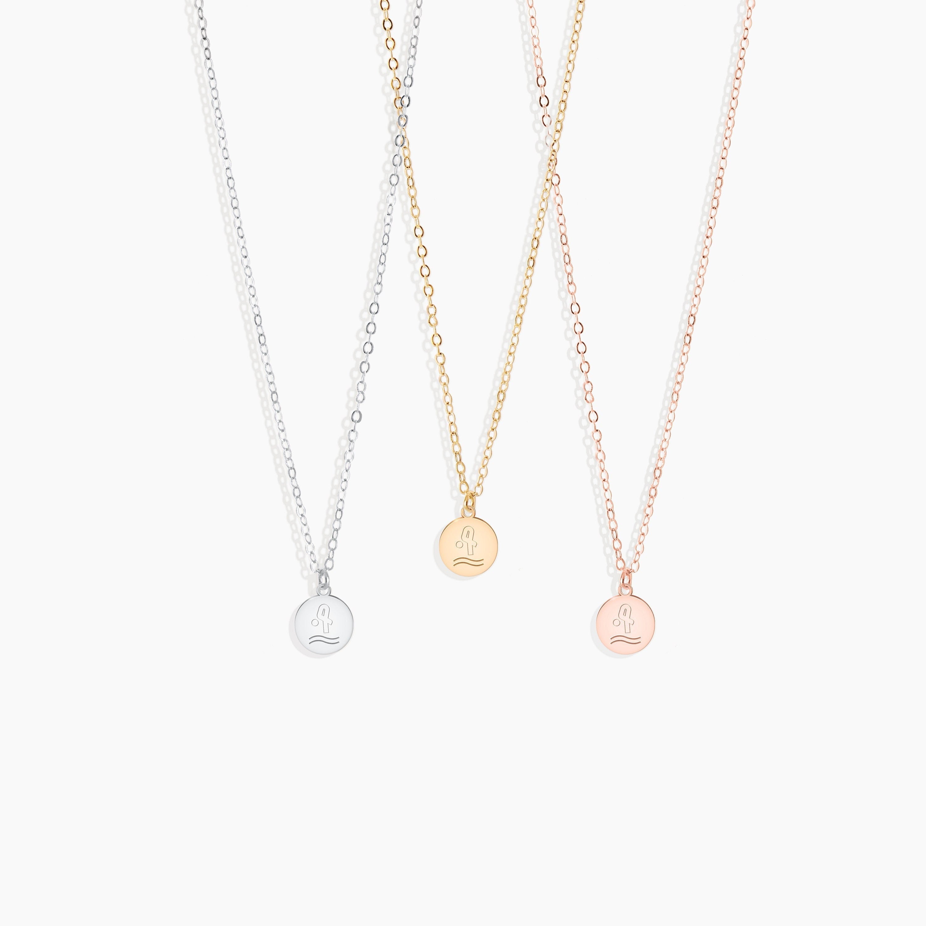 Aquarius Disc Pendant