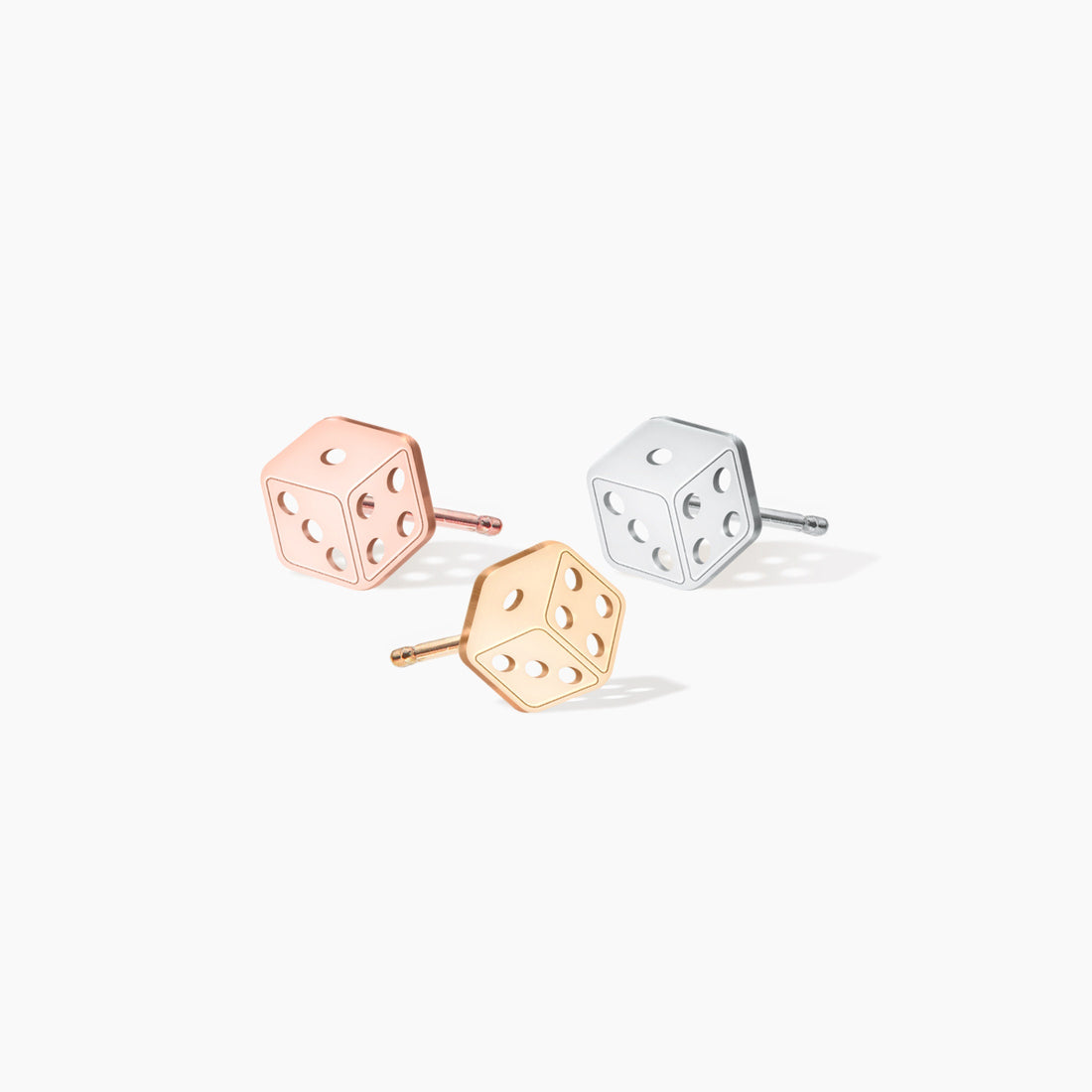 Dice Earring Sterling