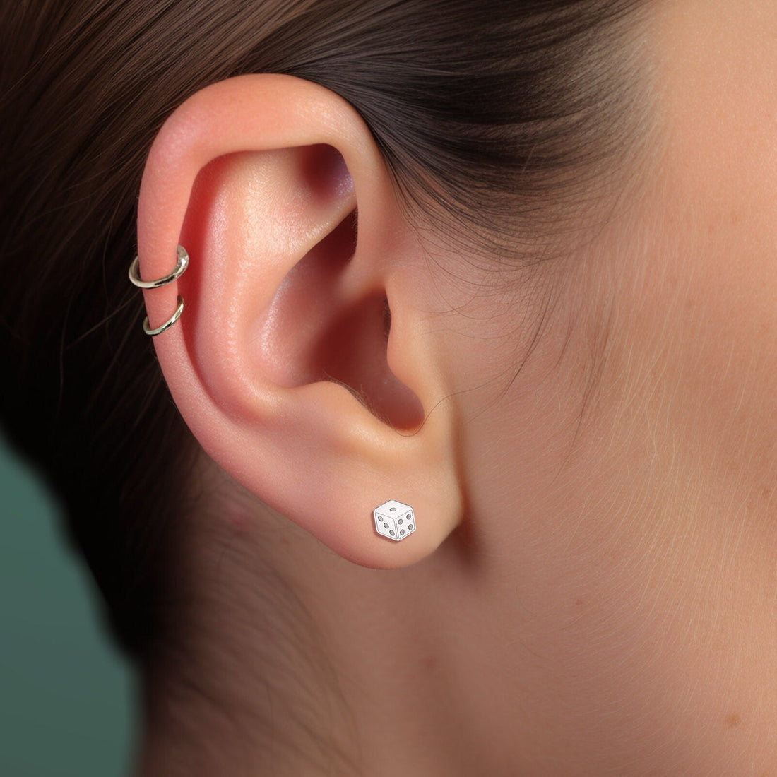 Dice Stud Earrings