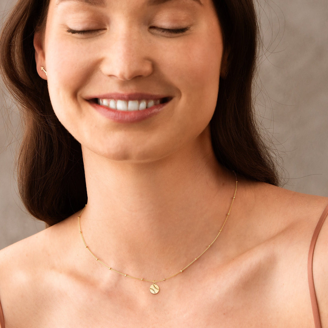 Classic Baseball Charm Beady Necklace