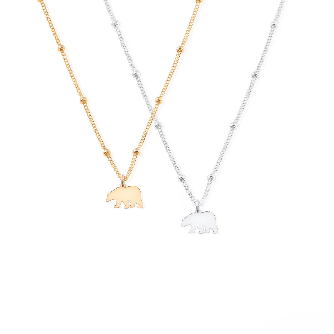 Mama Bear Pendant Beady Necklace
