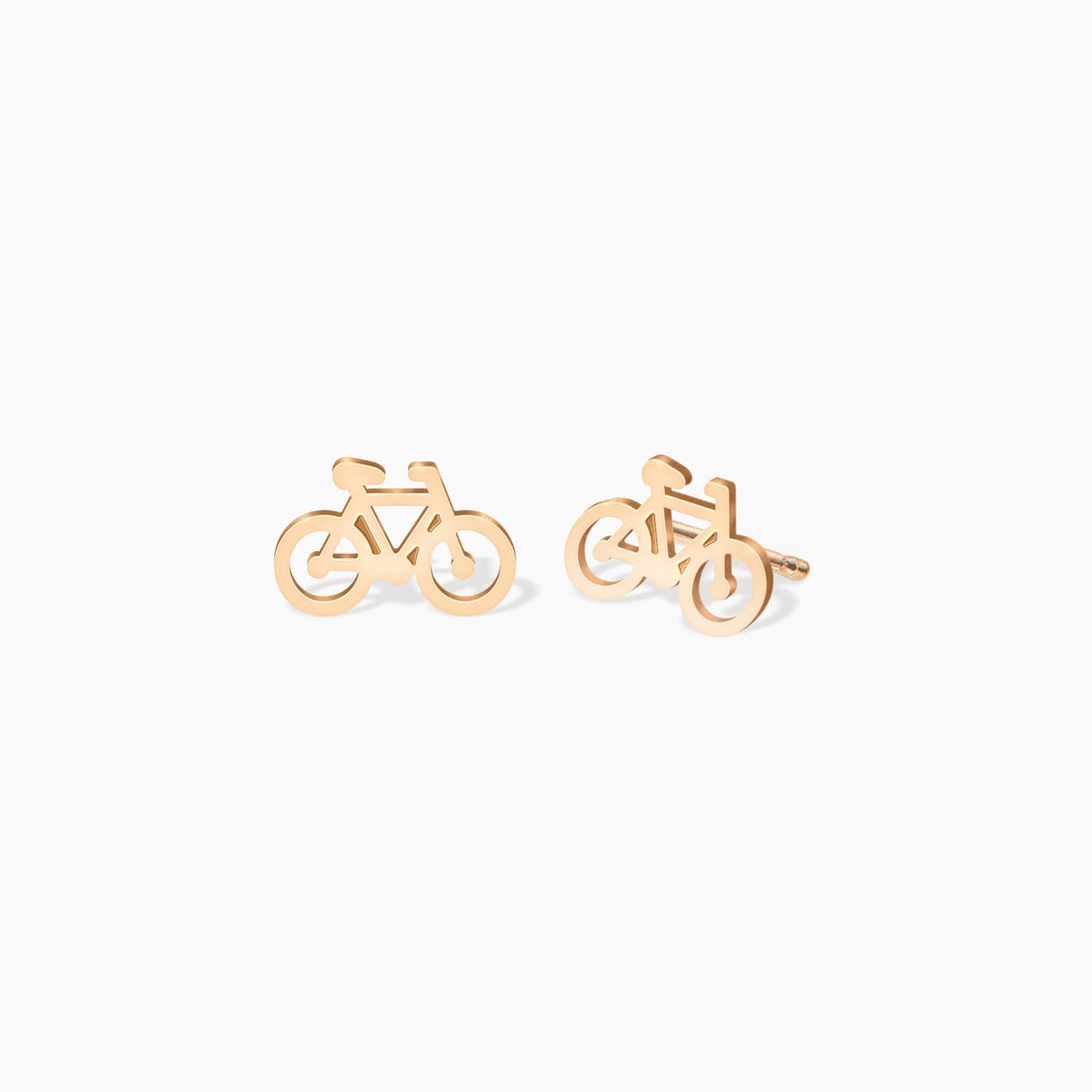 Bicycle Charm Stud Earrings