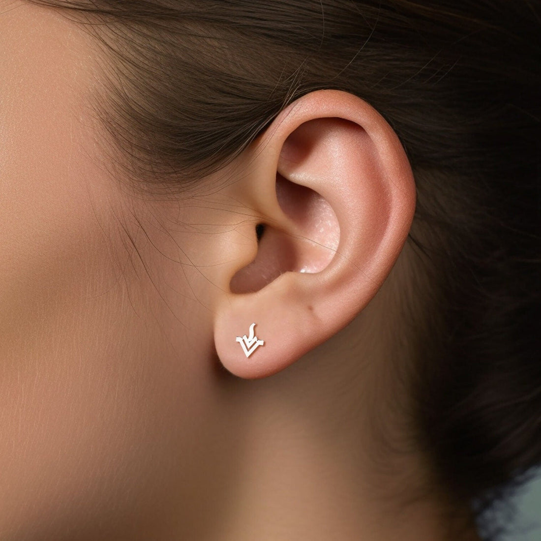 Greek Goddess Stud Earrings