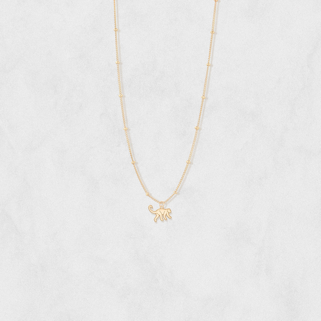 Monkey Pendant Necklace