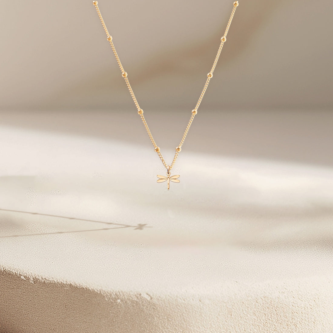 Dragonfly Beady Necklace