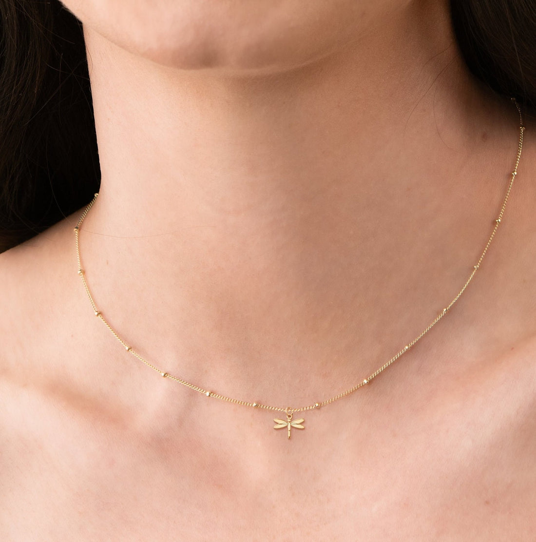 Dragonfly Beady Necklace