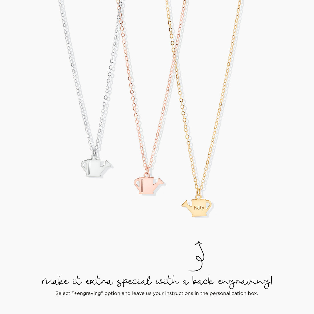 Watering Can Pendant Necklace