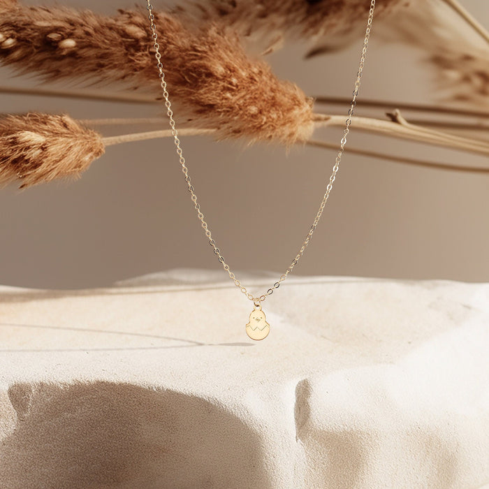 Chick + Egg Necklace