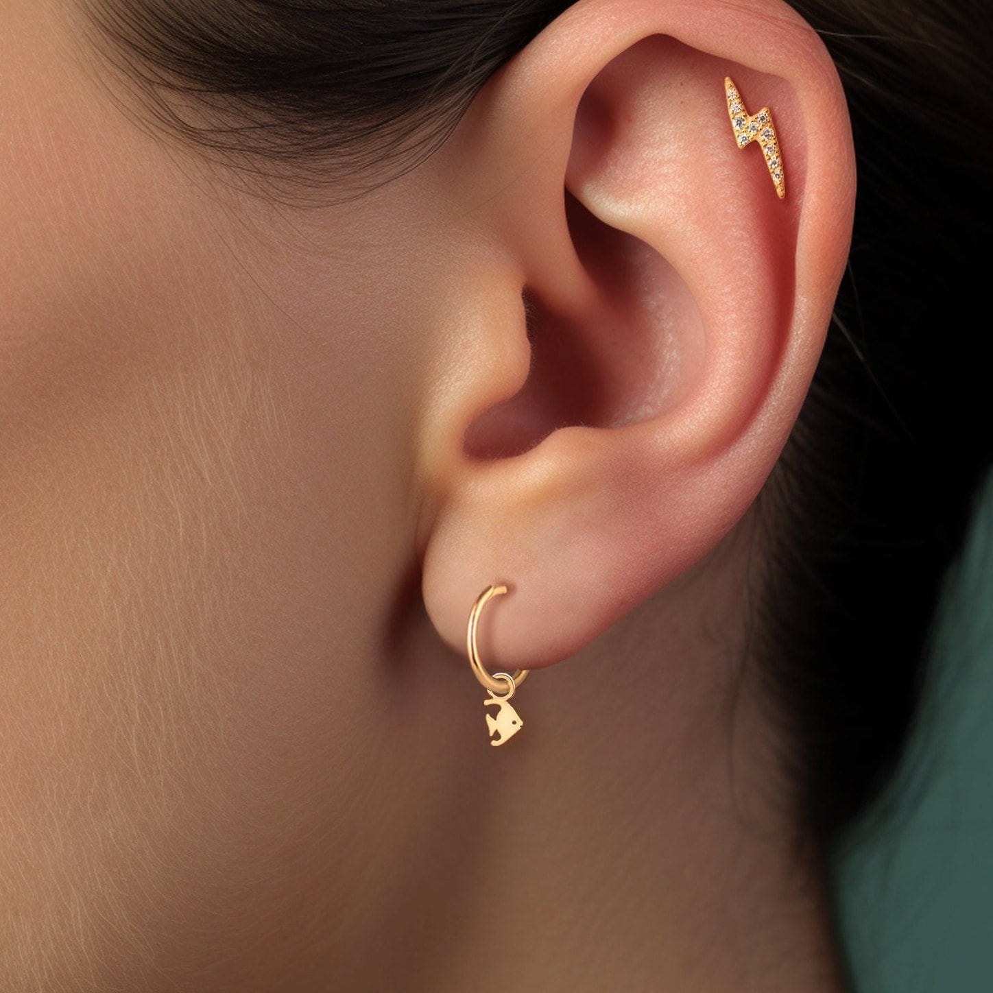 Angelfish Silhouette Earrings