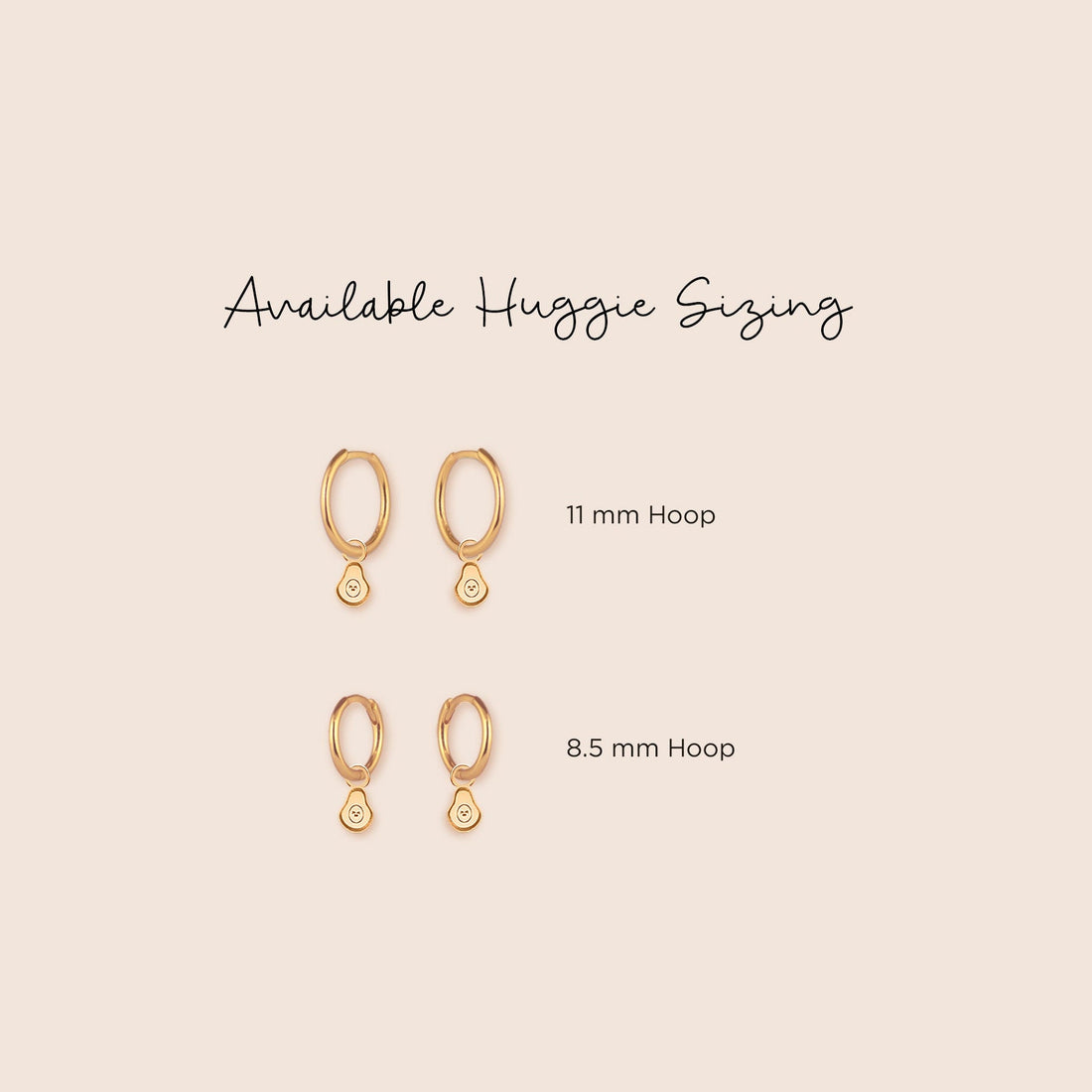 Avocado Charm Hoop Earrings