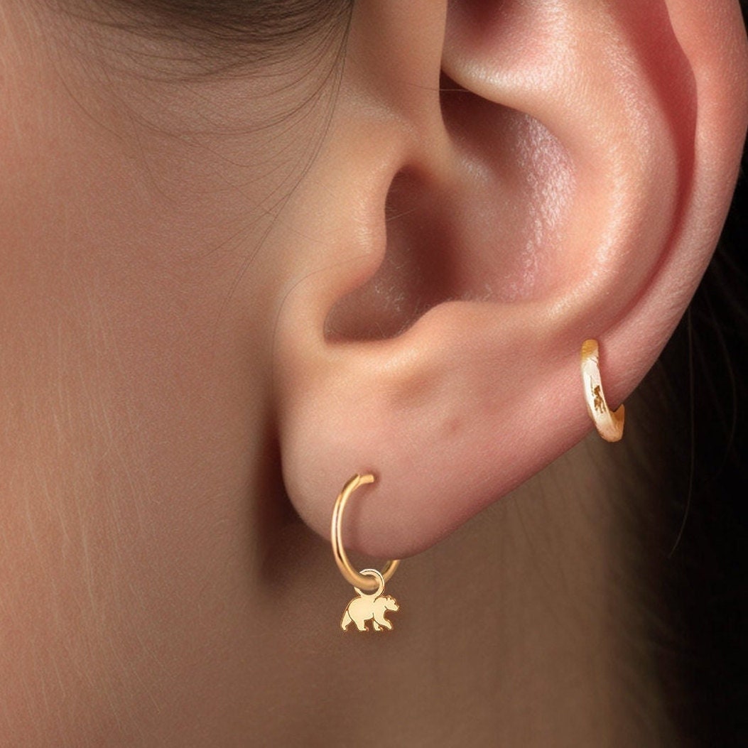 Bear Drop Earrings