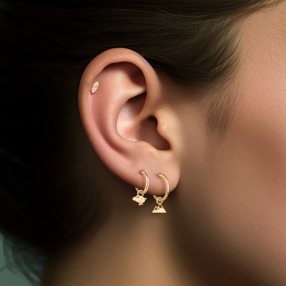 Capybara Huggie Earrings