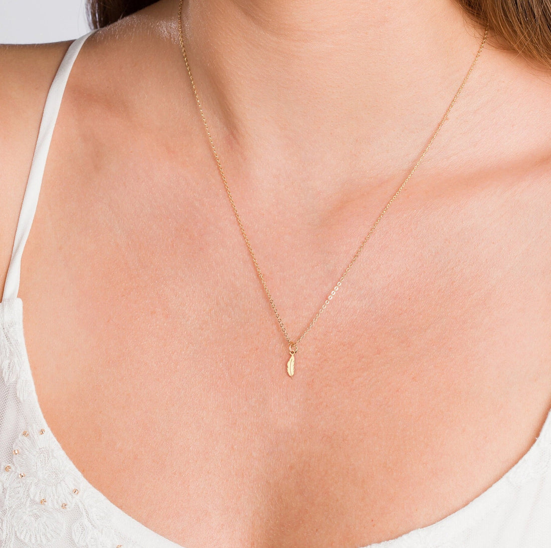 Feather Charm Necklace