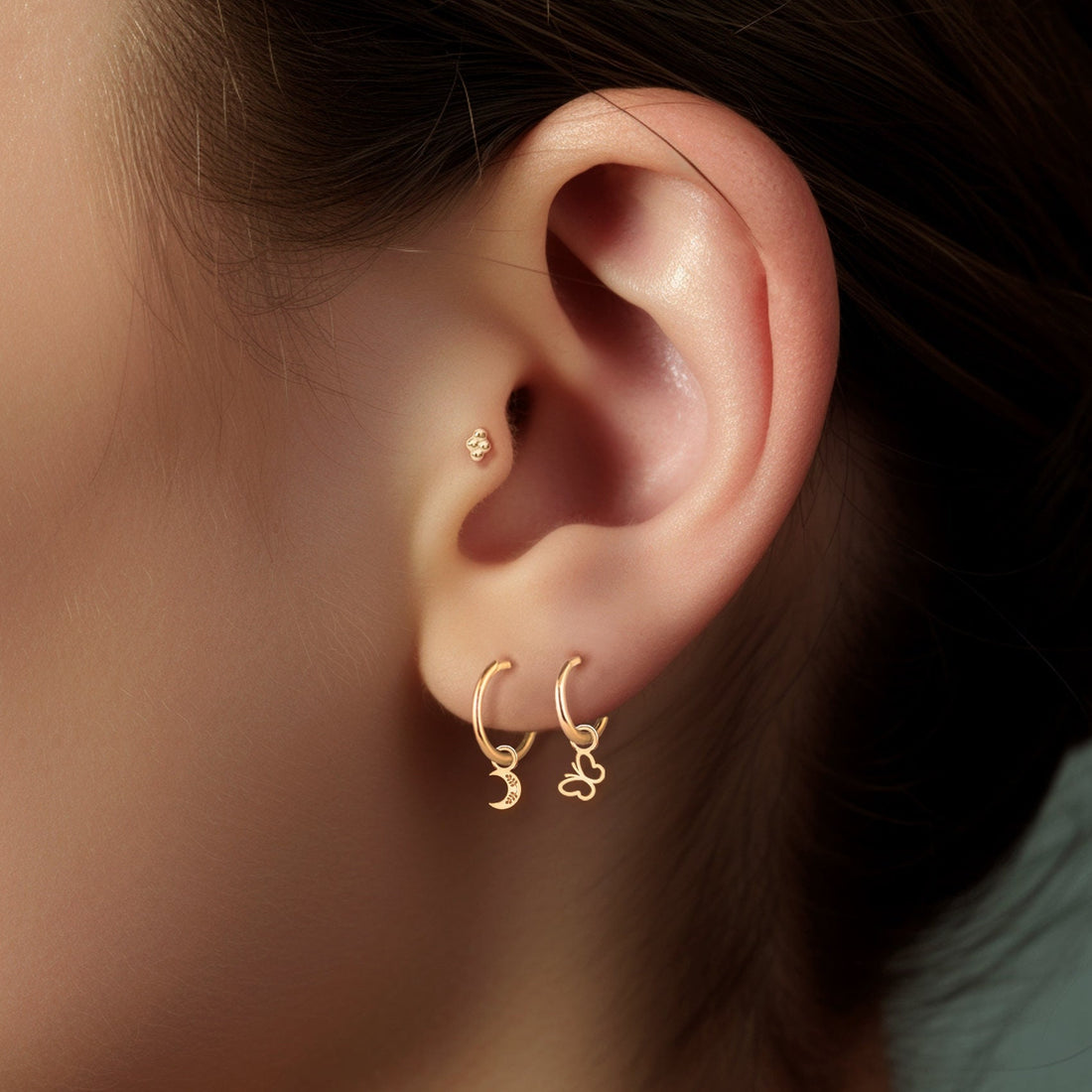 Floral Crescent Moon