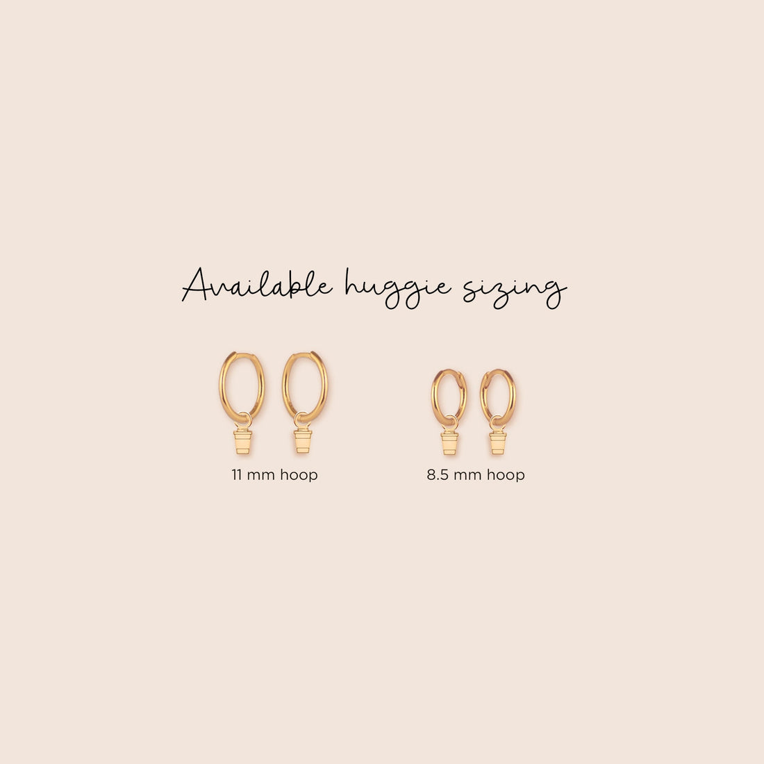 Coffee Cup Hoop Earrings