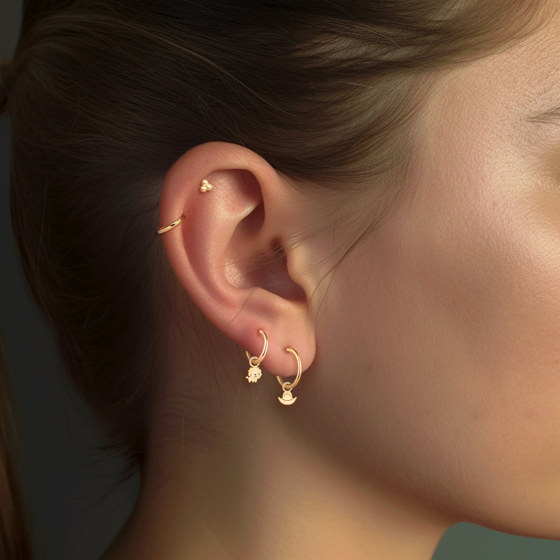 Cowboy Hat Drop Earrings