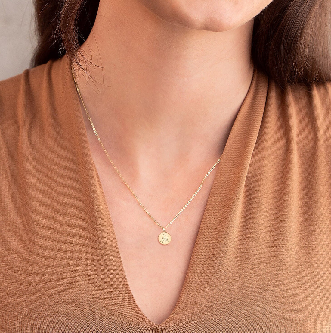 Biathlon Pendant Necklace