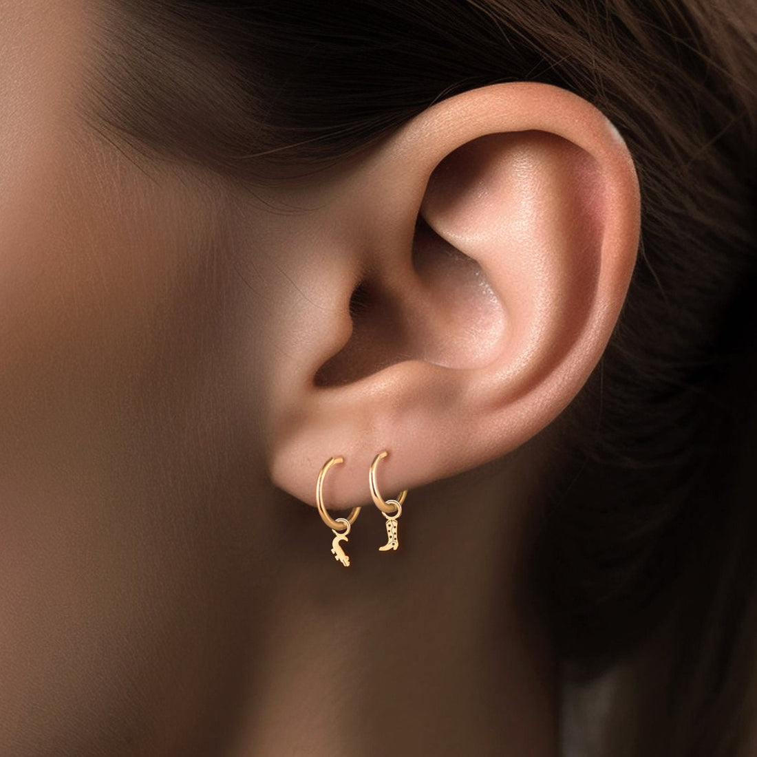Crocodile Drop Earrings