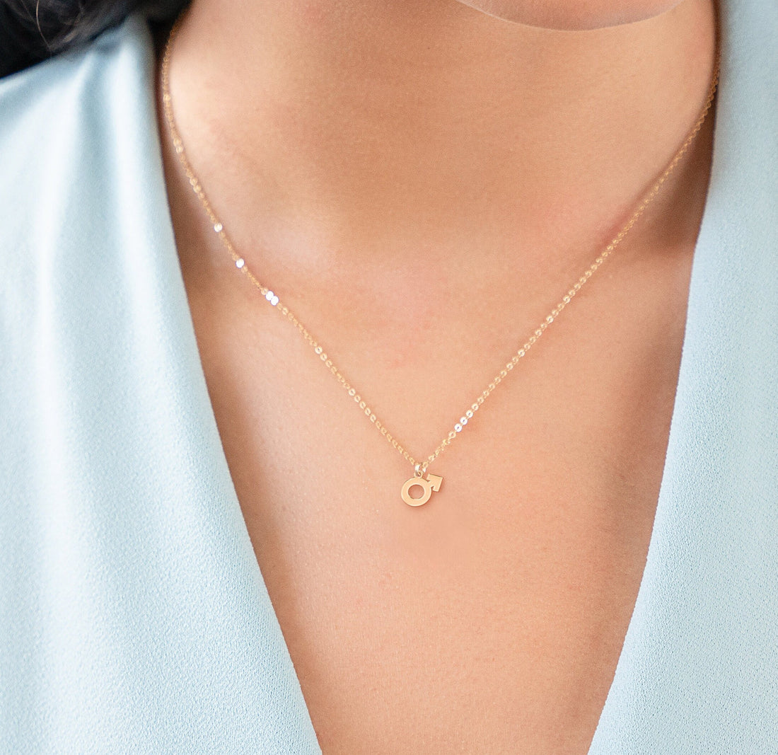 Male Symbol Pendant Necklace